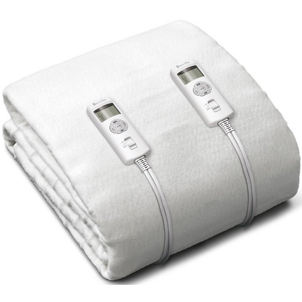 Breville Double Antibacterial Fitted Heated Blanket BZB427WHT Winning Commercial