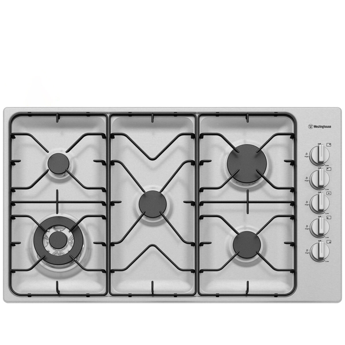Westinghouse 90cm 5 burner gas cooktop WHG953SB Winning Commercial