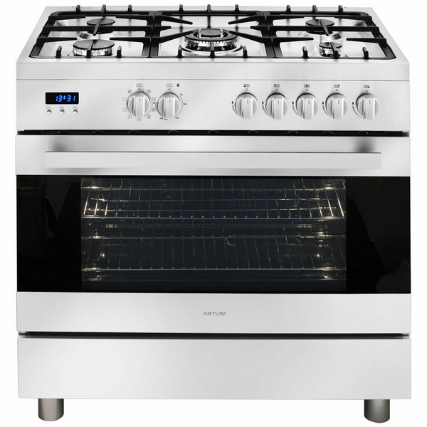 Artusi 90cm Freestanding Dual Fuel Oven Stove CAFG91X