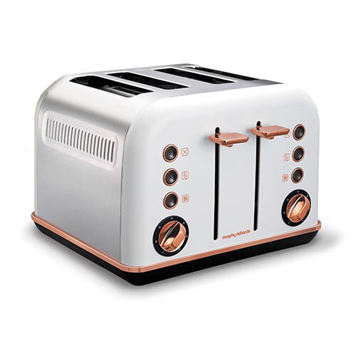 Morphy Richards Accents Black And Gold Slice Toaster Morphy