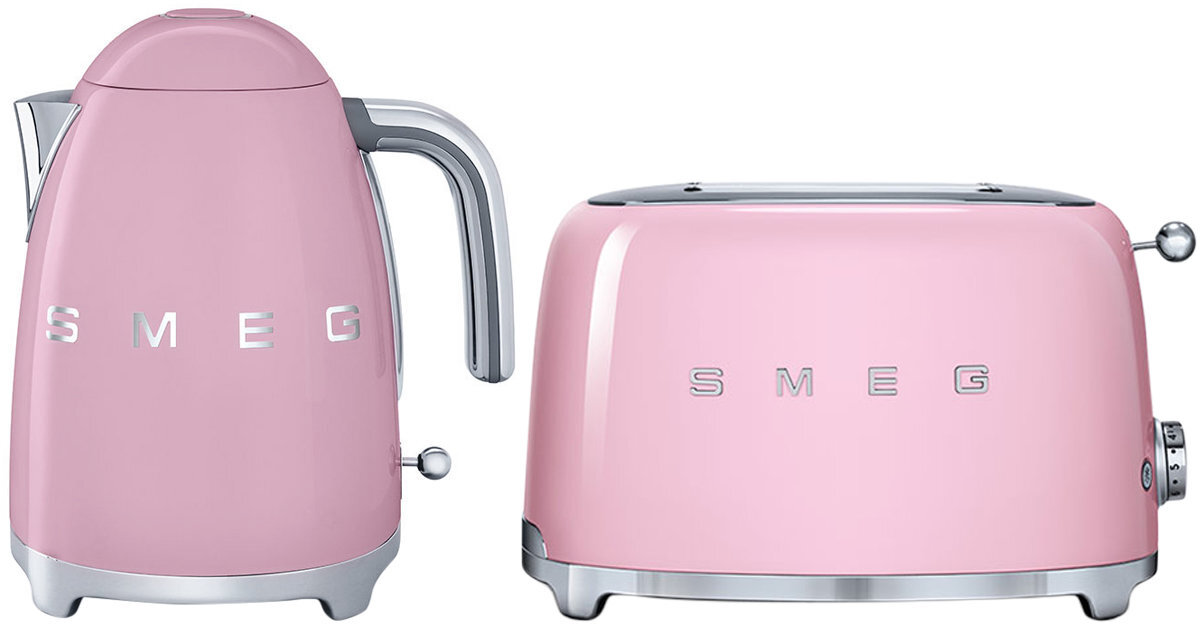 Appliances Pink Toaster Smeg 50's Style Slot Toaster Pink