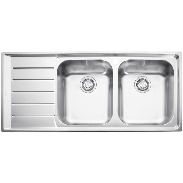 Franke Neptune Double Bowl Left Hand Drainer Sink NEX621LHD