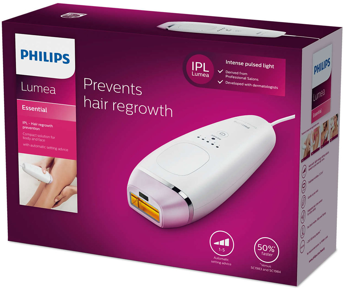 Philips Lumea Essential Hair Removal Device BRI863-00 | Winning