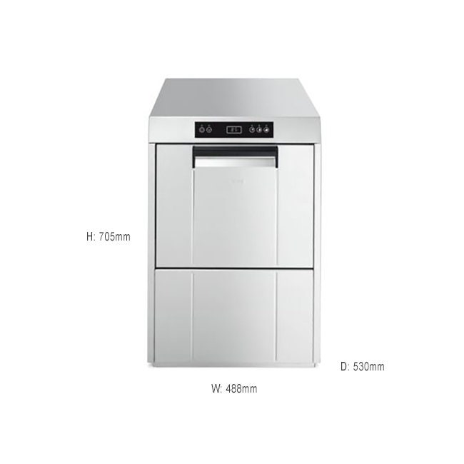 smeg stainless steel under bench dishwasher