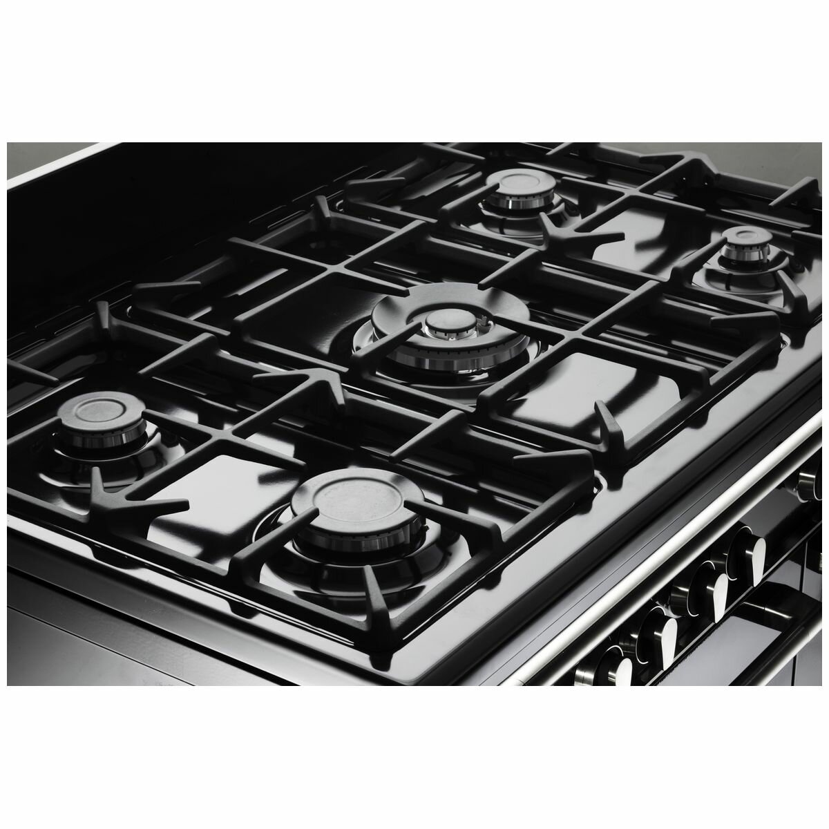 delonghi 900mm freestanding gas cooktop oven