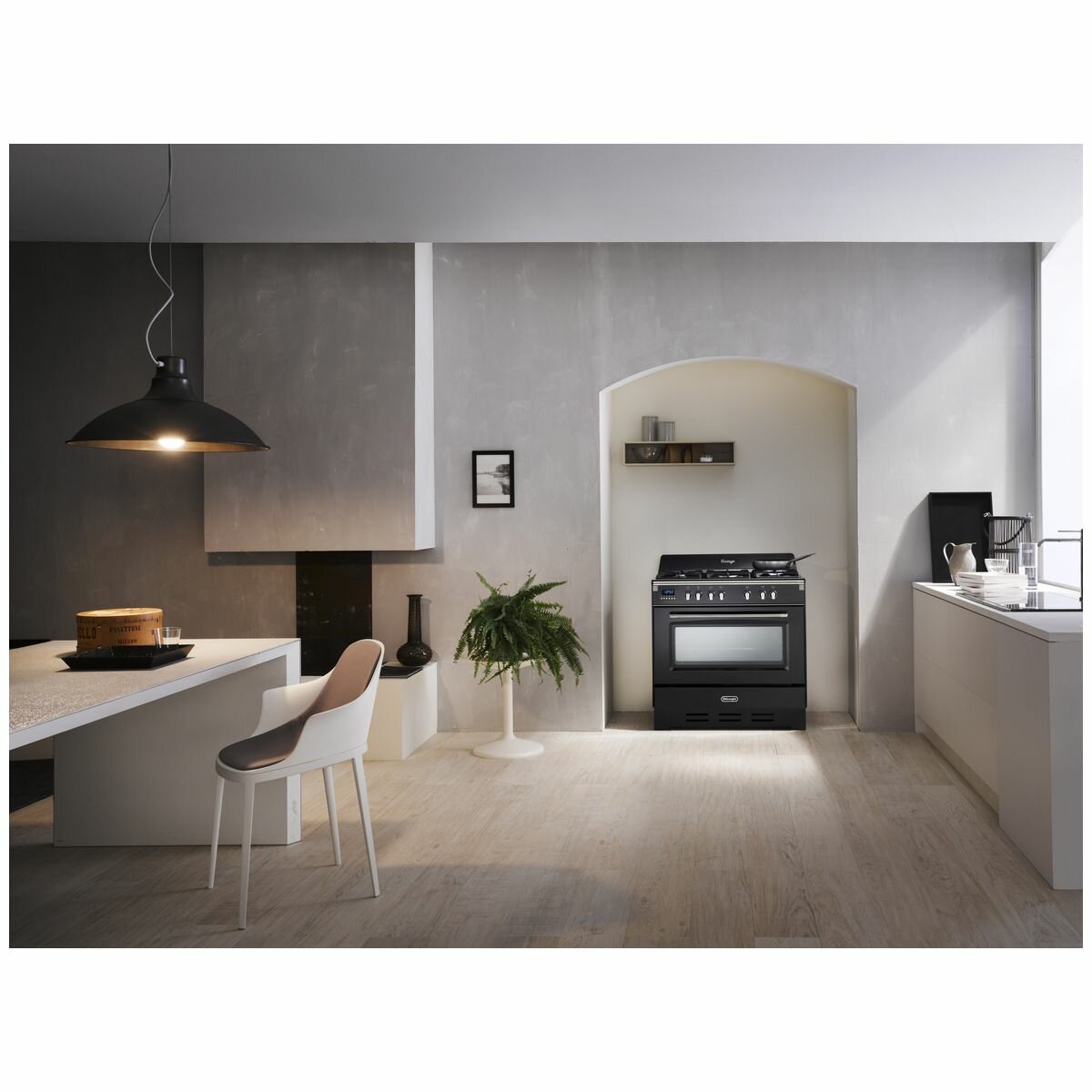 delonghi 900mm freestanding gas cooktop oven