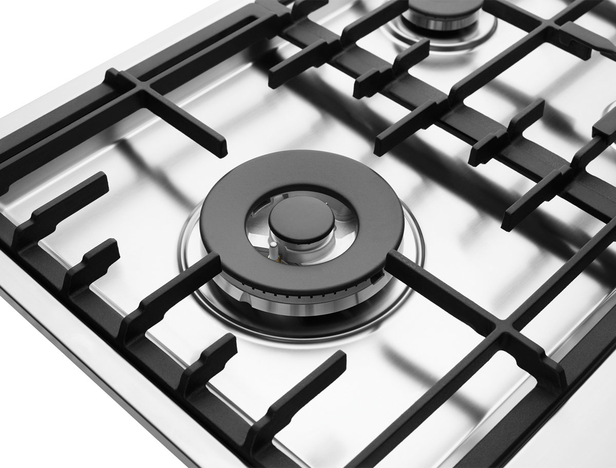 aeg 5 burner gas hob stainless steel