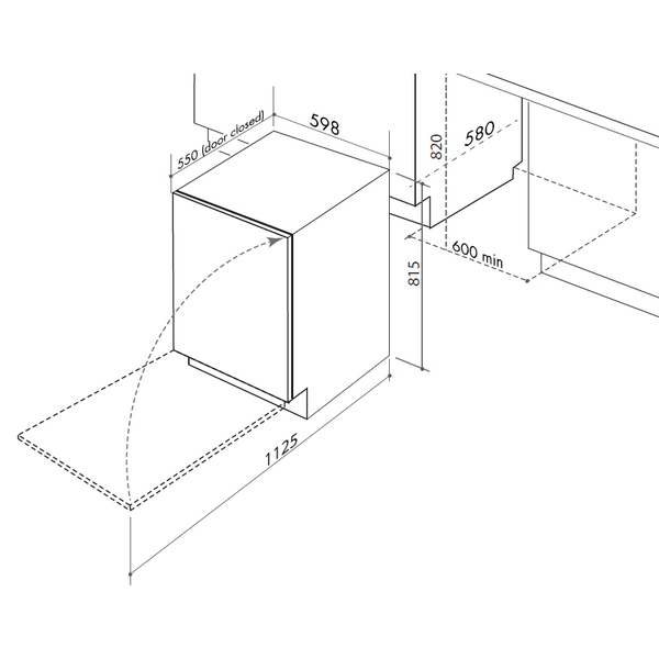 wc142 integrated dishwasher