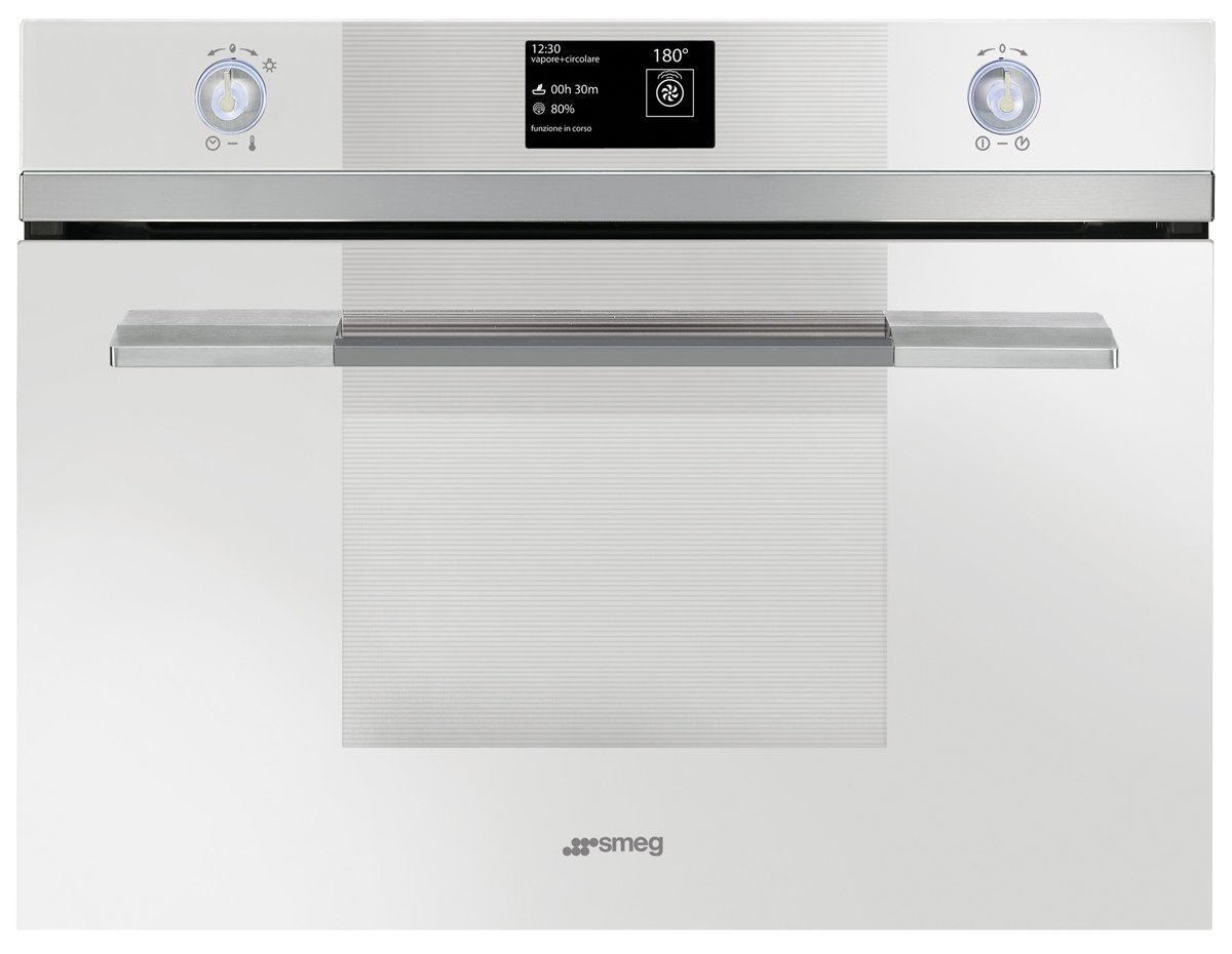 white smeg wall oven