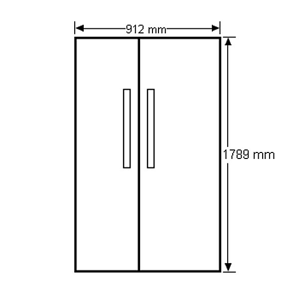 samsung side by side door refrigerator dimensions