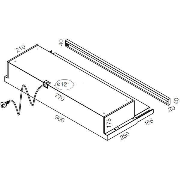 westinghouse slideout rangehood 90cm